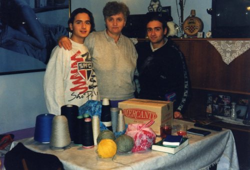 Francesco e Andrea con Slavka 1999